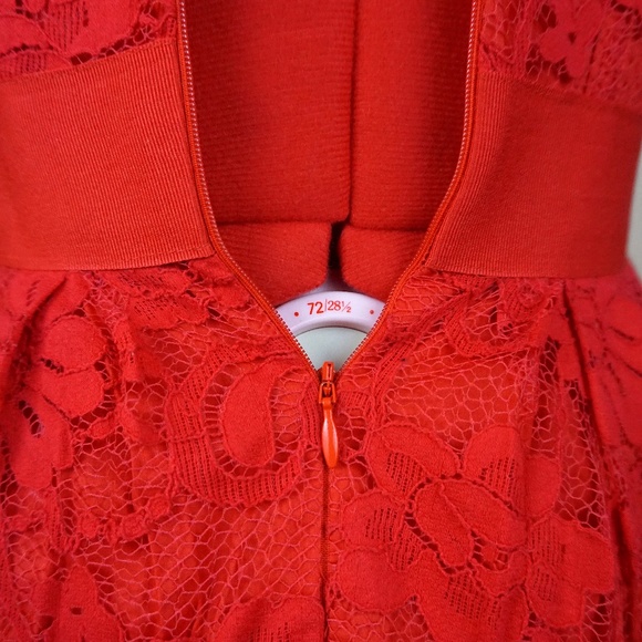 ModCloth (BB Dakota) "When the Night Comes" Red Lace Dress - Picture 7 of 14